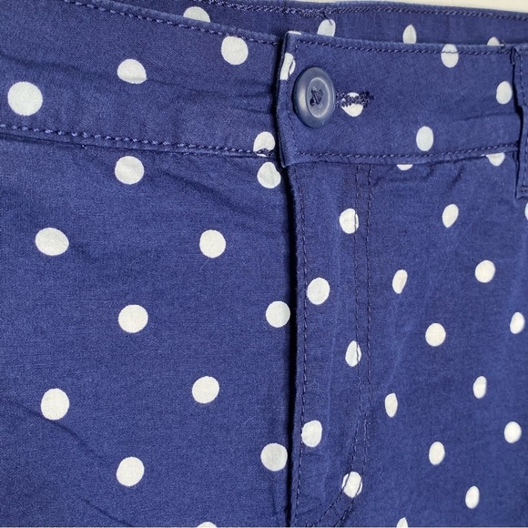 St. John's Bay Navy Blue Polka Dot Skort - Picture 5 of 11